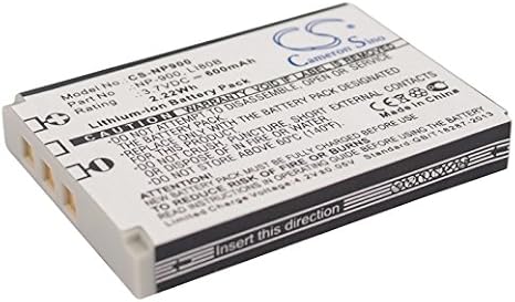 Replacement Battery for MAGINON DC-6600 Slimline XS6 Slimline X60 DC-6800 Slimline X6 Slimline X50 Slimline X4 Slimline X5 Performic S5, BATS4 02491-0015-00 02491-0037-00 NP-900 battery 600mAh