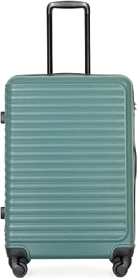 Travelhouse Hardside Luggage, Lightweight Travel Suitcase with Multi-directional Spinner Wheels,Carry on 20in For Unisex Black 85