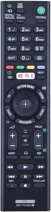 RMT-TX100D RMTTX100D Universal Remote Control Compatible for Sony Bravia TV RMT-TX100U RMT-TX100E RMF-TX100E KD-49X8005C KD-49X8309C KD-55X8509C KD55X8509C Controller