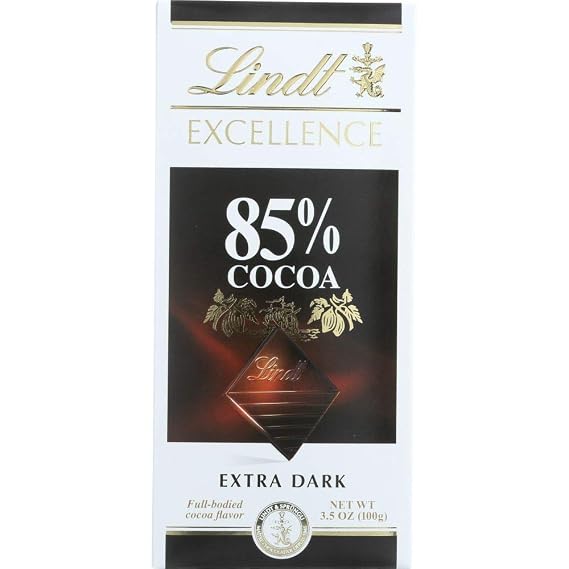 Lindt Excellence 85% Cocoa Dark Chocolate 4-3.5oz bars