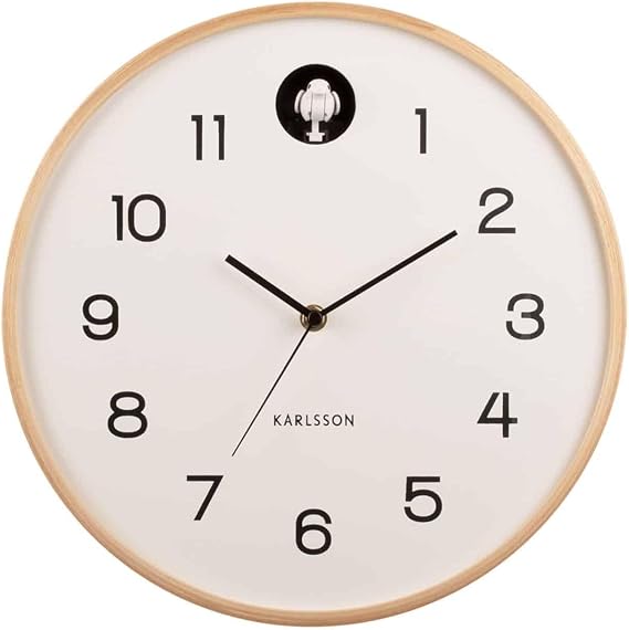 Karlsson Natural Cuckoo Wall Clock - WHITE (KA5886WH)