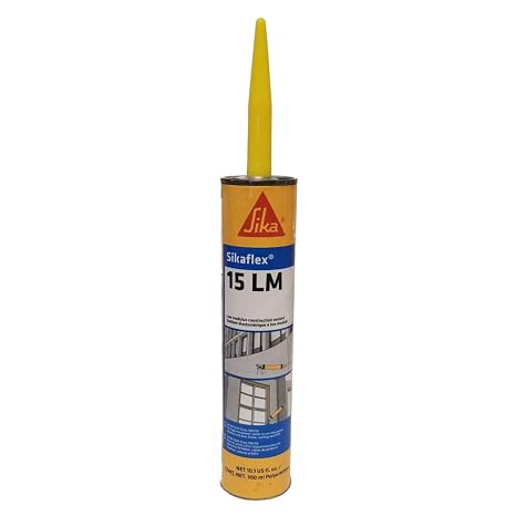 Sikaflex 15LM, Low Modulus Polyurethane Sealant, 10.1 Fl Oz Cartridge, Medium Bronze, Case of 24