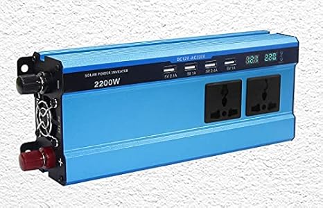 Car Power Inverter Inverter 12V 220V 1600W 2200W DC 12V To AC 220V For Car Truck Boat Camping Over-Voltage Protection Car Converter 694 (Color Name : 1600W)