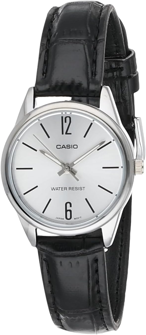 Casio Womens LTP-V005L-7BUDF Standard Wristwatch, Black, Standard