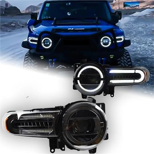 Car Styling Head Lamp Compatible With Toyota FJ Cruiser Headlights 2007-2017 FJ150 LED Headlight Projector Lens DRL Auto Accessories