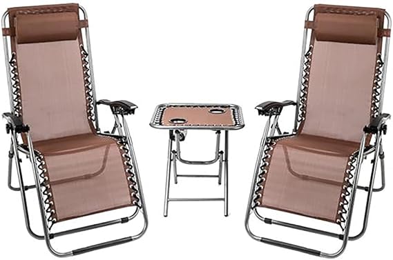 Beach Chairs for Adults, High Strength Beach Chairs Folding Lightweight, Portable Outdoor Folding Chair with Large Cup Holders and Strap, for Beach Poolside Backyard(Blue) (2PCS 22 Tubes Brown)