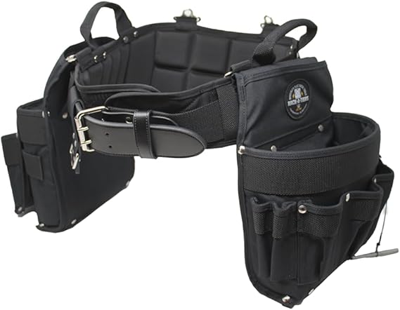 Rack-A-Tiers Electrician's Edge Pro - Tool Belt and Bags - M (30" - 34"), Padded Tool Belt (43502)