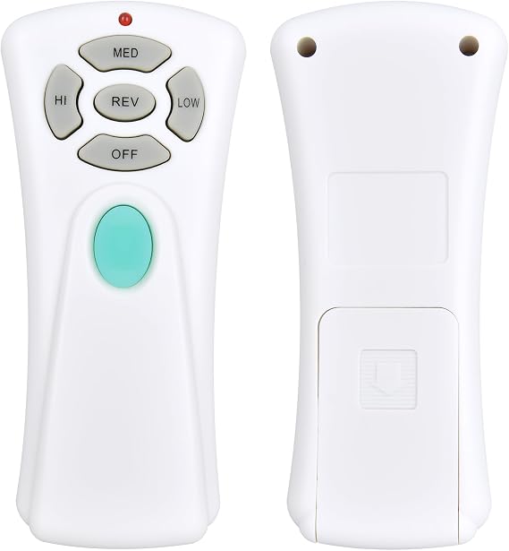Ceiling Fan Remote Control CHQ7080T UC7080T with Reverse, 3 Speed, Up/Dn Light Dimmer, Replacement for Hampton Bay, Harbor Breeze Ceiling Fan - Only Remote