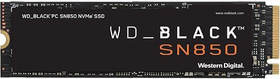 WD_BLACK 2TB SN850 NVMe Internal Gaming SSD Solid State Drive - Gen4 PCIe, M.2 2280, 3D NAND, Up to 7,000 MB/s - WDS200T1X0E