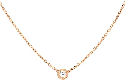Pre-Loved Cartier DAmour Pendant Necklace 18K Rose Gold with Diamond XS, Rose Gold