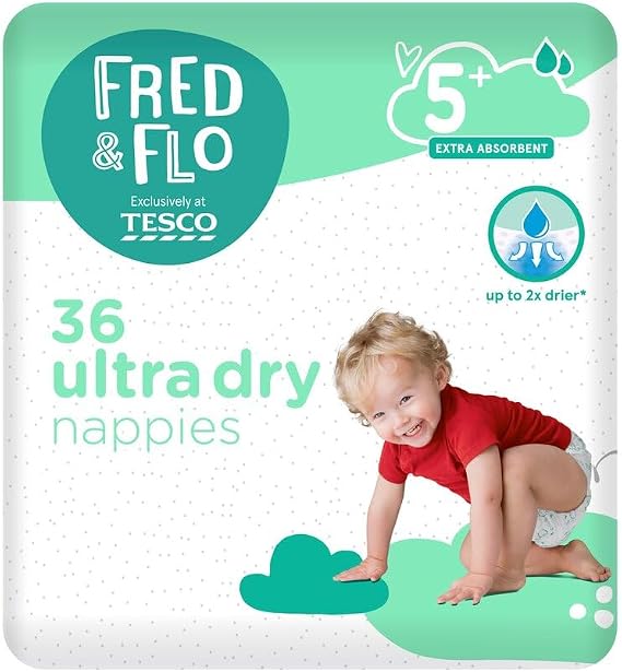 Fred & Flo Size 5+ Nappies 36 Pack