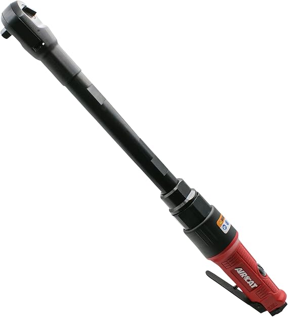 AIRCAT Pneumatic Tools 808-15-25: 15.3 Inch Long Reach Ratchet 200 RPM, 30 ft-lbs Maximum Torque - 1/4-Inch