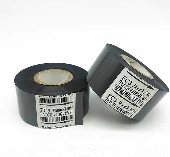 Black Hot Stamp Ribbon 2 Rolls FC2 30mm x 100m for Coder Printer Machine