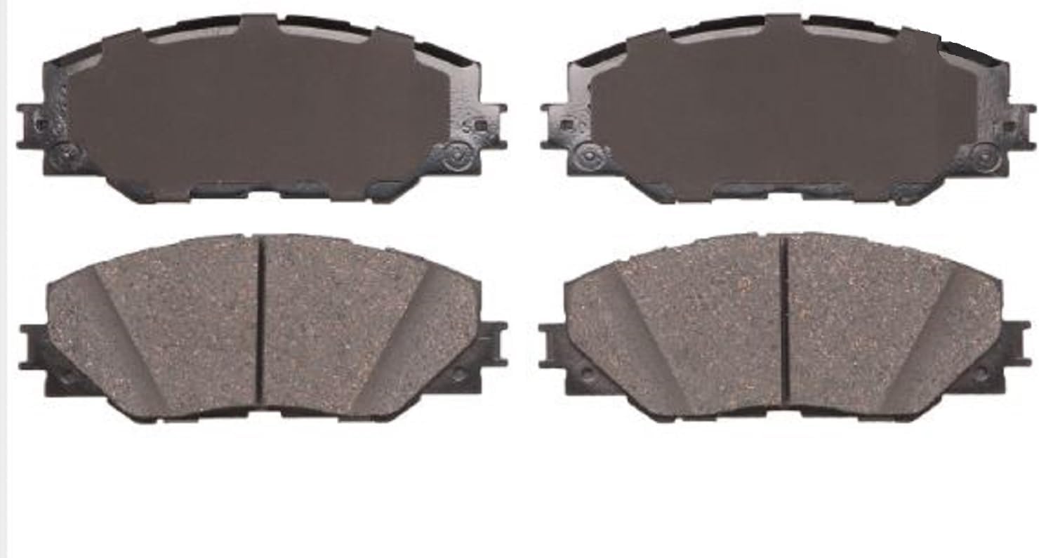 AD1211 OEM ADVICS Ultra-Premium Ceramic Disc Brake Pad Set - Compatible with Select Pontiac Vibe; Scion iM, tC; Toyota Corolla iM, Matrix, Mirai, RAV4; FRONT