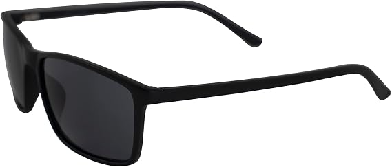 Epoch Eyewear Murphy Sport Motorcycle Sunglasses Black Frame with Smoke Lens