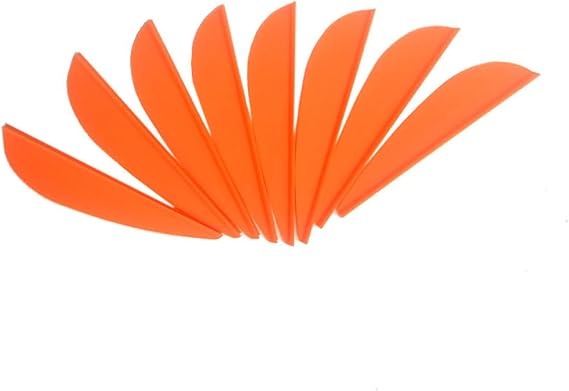 SHARROW 100pcs Plastic Arrow Vane 2 inch Fletching Feathers for DIY Arrow Archery