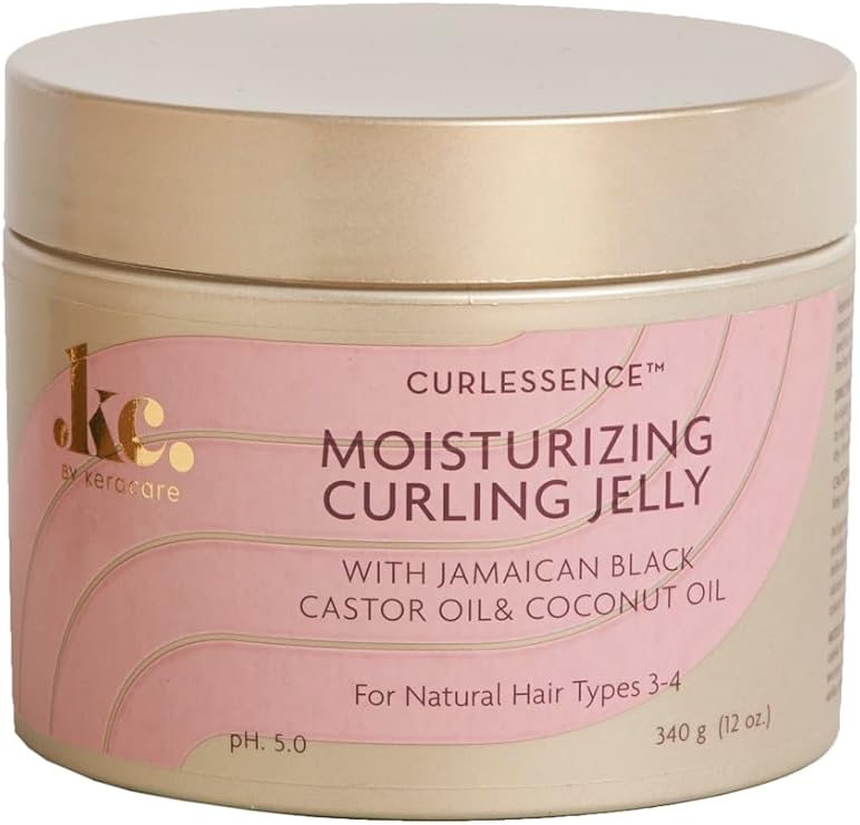 Keracare Curl Essence Moisturizing Curling Jelly- Strong Definition & Frizz-Free Hold 11.25oz