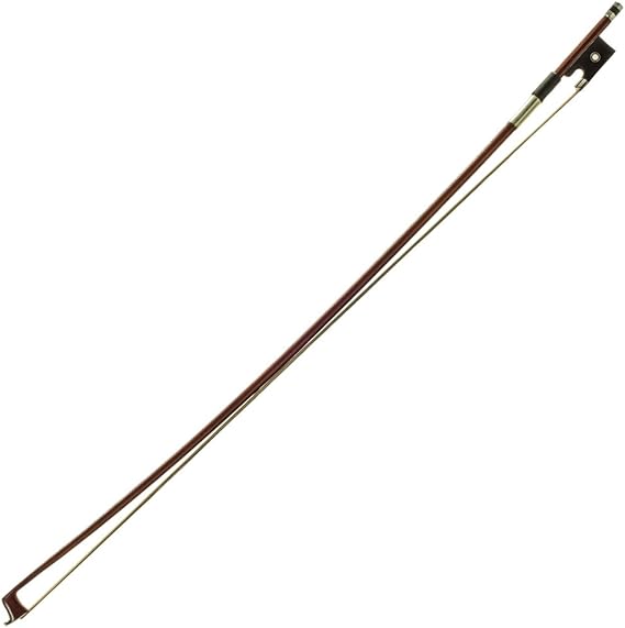 PAITITI 4/4 Full Size Violin Bow Round Stick Brazil Wood Mongolian Horsehair