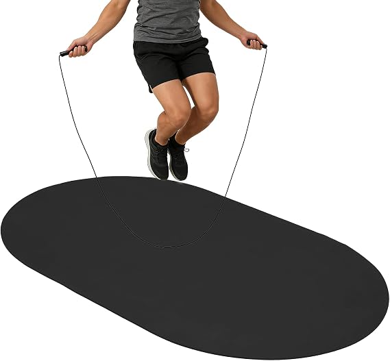 lukar Jump Rope Mat, 7mm Thick High-Density Exercise Jump Rope Pad