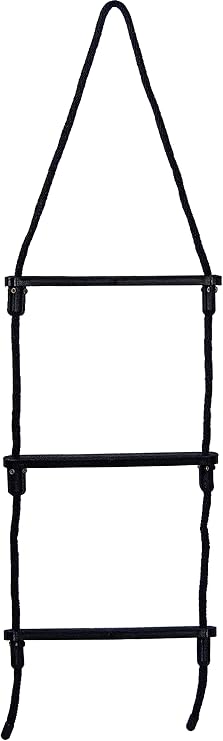E-Z-TY 3-Step Rope Ladder - Black by E-Z-TY