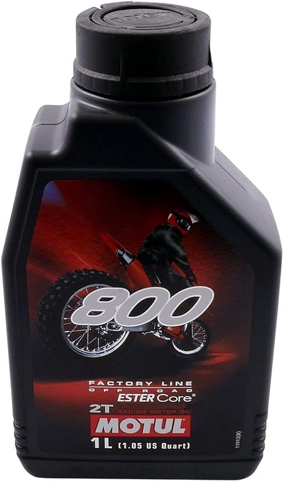Motul 8 - Bottle 1 Liter Motul 800 2t Factory Line Off Road 100% Synthetic 2tempi