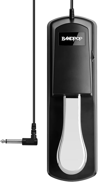 Bandpop Universal Sustain Pedal for Keyboard, Digital Piano, Controllers