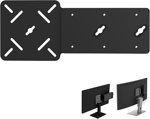 Docking Station Mount Plate for Dell WD22TB4 / WD19S / W19TBS / WD19DCS, Behind Monitor VESA Mounting, Wall and Under Desk Mount Acrylic Dock Holder