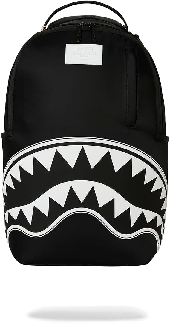 Sprayground SHARK CENTRAL 2 - BLACK WHITE BACKPACK