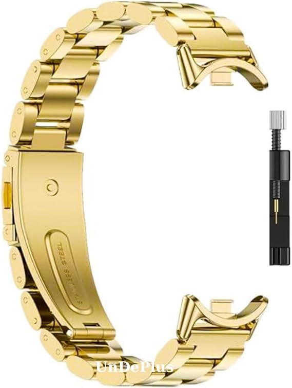 UnDePlus Samsung Galaxy Watch 46mm / 3 45mm / Gear S3 ile uyumlu Kordon Klipsli Metal Band 04