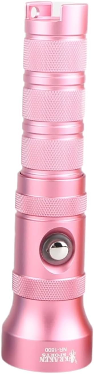 Kraken Sports NR-1800 Dive Light 1800 Lumens, 330ft Depth Rating, Color Options & Intensity Control, Pink