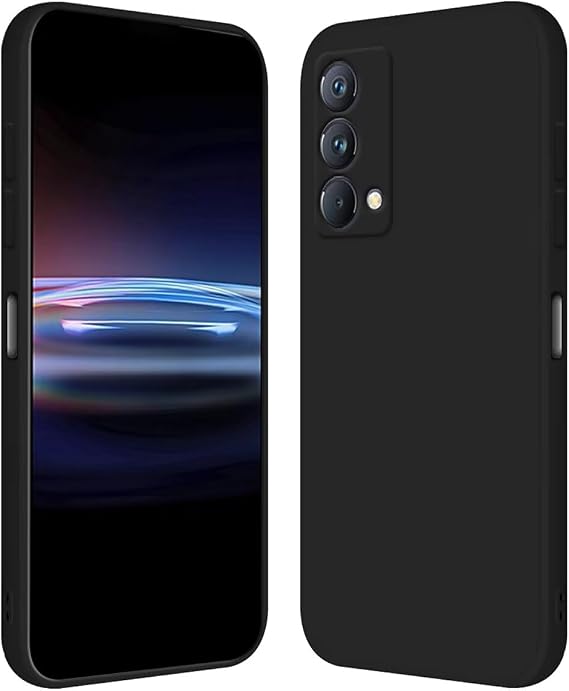 RankOne Case for Realme GT Master Edition (6.43 Inches) Soft TPU Silicone Case - Black