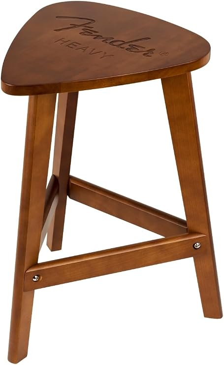 P Pluginz Fender Guitar Pick End Table, Brown