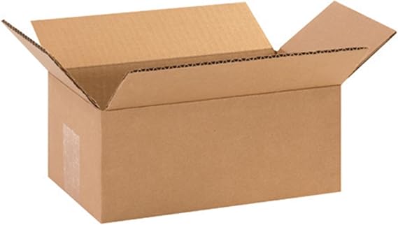 Secure Seal - 10x6x4 Pack of 50 Corrugated Cardboard Packing Shipping Mailing Moving Carton Boxes