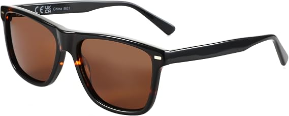 ZENOTTIC Square Sunglasses Mens Polarized: Square Sunglasses UV400 Protection - Classic Sunglass Retro Frame