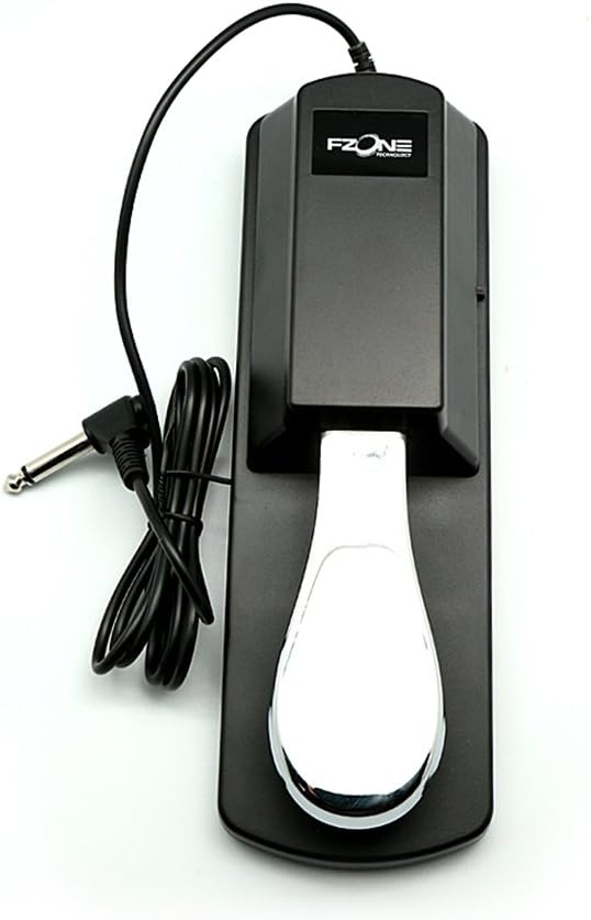 Sustain Pedal for Keyboard, Universal Sustain Pedal with Piano Style Action for Electronic Keyboards Digital Piano Foot Pedal MIDI Keyboards and More (SP-1)