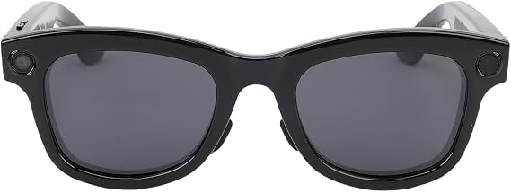 Smart Glasses, AI Translator Spectacles, Multifunctional 8MP Camera Bluetooth Calls Music Glasses, Photography Object Recognition, for ChatGPT (Sunglasses)