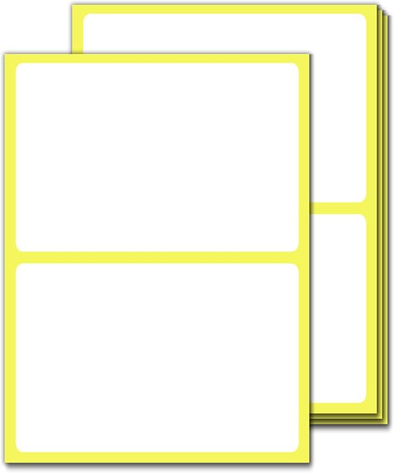 6" x 4" - Large Labels for Storage Bins, Adhesive Sticky Labels, 150 Pieces