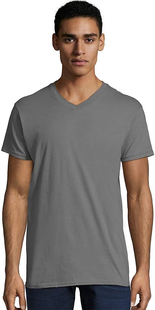 Hanes 4.5 oz. 100% Ringspun Cotton Nano-T V-Neck T-Shirt