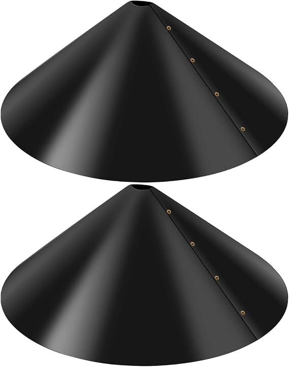 2Pcs 18inch Squirrel Baffle Set - Protective Bird House Guard Wrap Around Guard - Reusable Raccoon Proof With Accessories for Bird Feeder Pole ZHAO