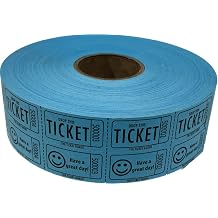 The Ticket Gurus Double Smile Raffle tickets-2000/roll (Blue)