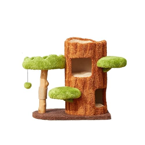 Cat Tree Tower for Indoor Cats Large Adult with Scratching Post Cat Houses Tall Cat Condo Cat Perch Tower, Heavy Duty Cat Trees for Large Cats,B