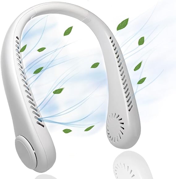 Fenzer 5-Pack Neck Fan, Portable Bladeless Neck Fans, Upgrade 360 Airflow, Super Quiet, 3 Speeds, 5000mAh Personal Wearable Neck Fan, Upgraded Cooling Air Volume USB Rechargeable Hands Free Fan