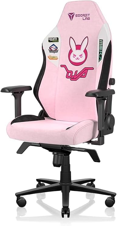 Secretlab TITAN Evo Overwatch D.va Gaming Chair Size R, Fabric, Secret Lab, Gaming, Ergonomics, PC Chair, 4D Armrest, Gaming Furniture, Adjustable, Gaming Chair, Computer Chair, Sitting Comfort, 165° Reclining, Breathable, Official, Collaboration, Blizzard Blizzard, Overwatch 2, Diva Premium