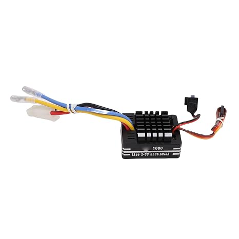 80A Brushed Electronic Speed Controller ESC for Car Boat Model 540 550 750 Motor 6.5V5A BEC Output