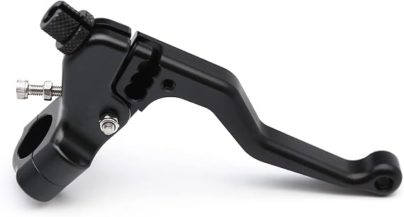 7/8 inch Bars Aluminum Performance Stunt Pull Cable Clutch Lever Mount Bracket Anodized for Most Street Sport Dirt Bikes Motorcycles Universal Long