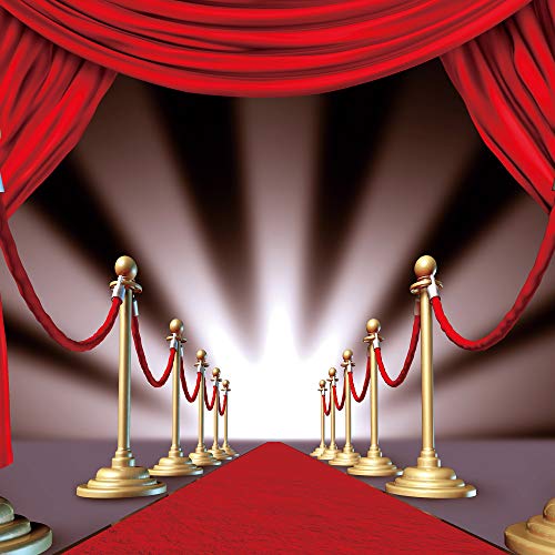 Red Carpet Curtain Backdrop for Background Photo Video Studio Photography Polyester-5x5ft