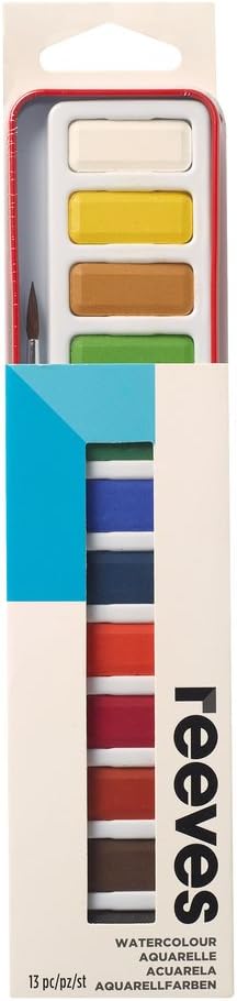 Reeves Watercolor Paint, Set of 12 Pans