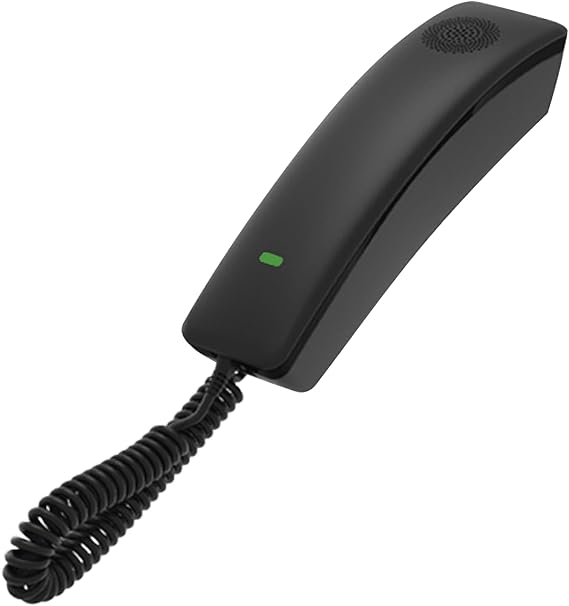 Fanvil H2U Compact IP Phone, Black; 10-Speed Dial Keys; 1 Programmable DSS Key; 10/100Mbps Ethernet; PoE Power Supply; 2 SIP Lines; Direct IP Dial; Acoustic Echo Canceller; Call Logs; HD Voice