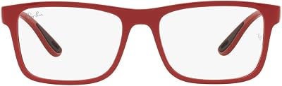 Ray-Ban Rx7205m Scuderia Ferrari Collection Rectangular Prescription Eyewear Frames
