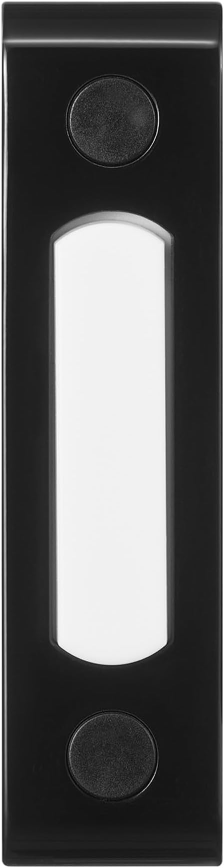 Heath Zenith Black Metal Wired Lighted Push Doorbell Button